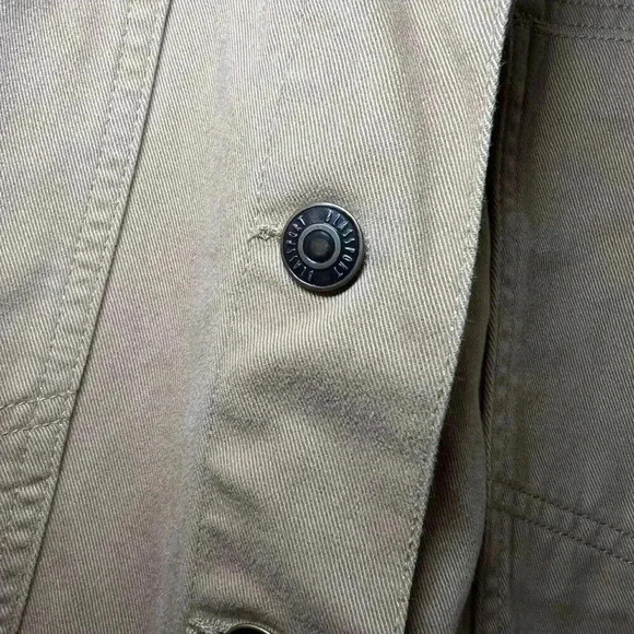 Blassport Brown Women’s Jacket Boxy Denim Button Down Jacket Size Xl - Picture 2 of 8